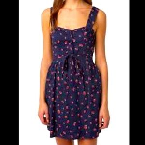IRIS mini cherry sun dress women size M